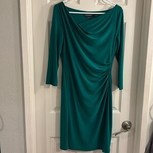 Ralph Lauren Teal Long Sleeve Dress